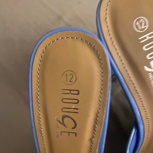 Blue pumps size 12